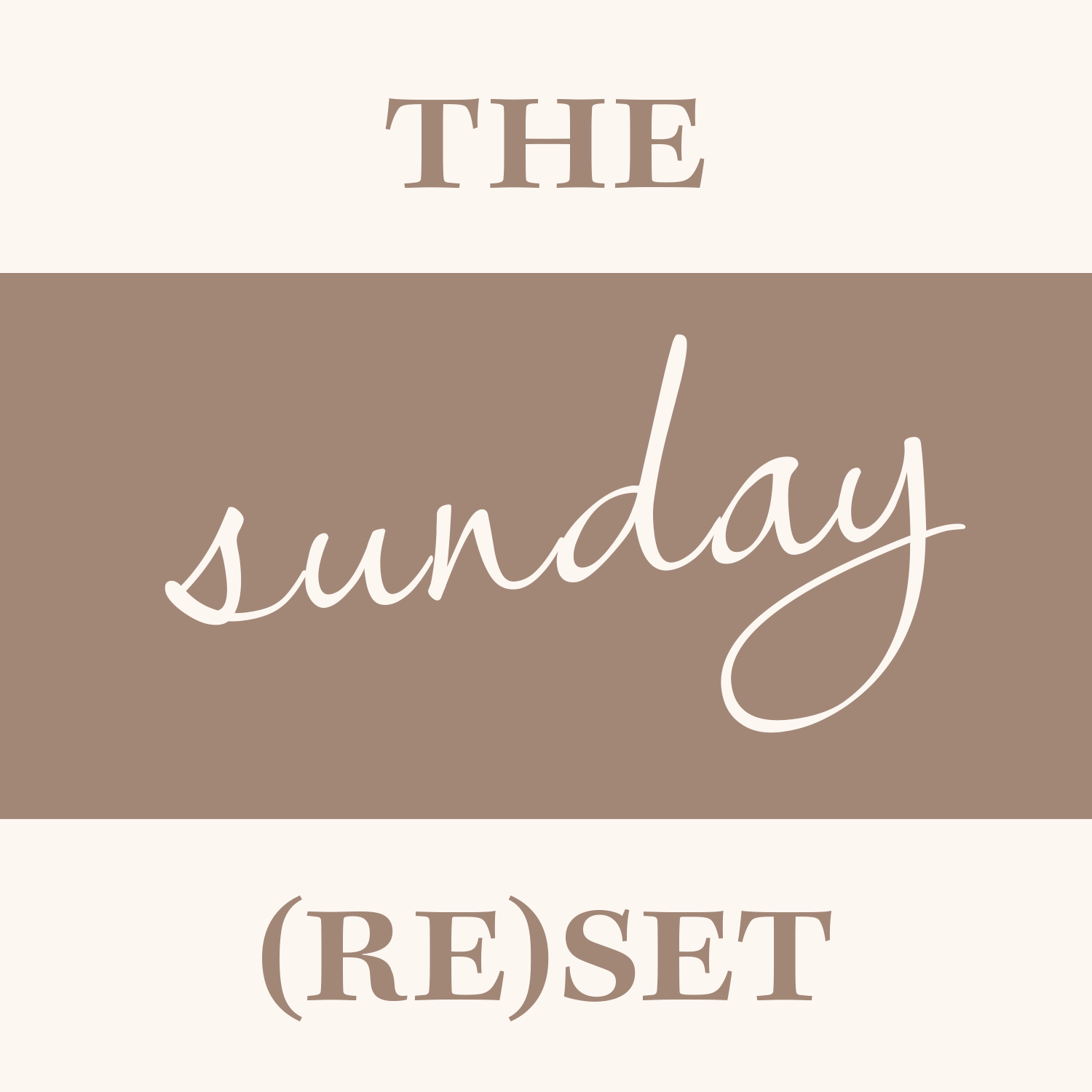 The Sunday Re(Set)